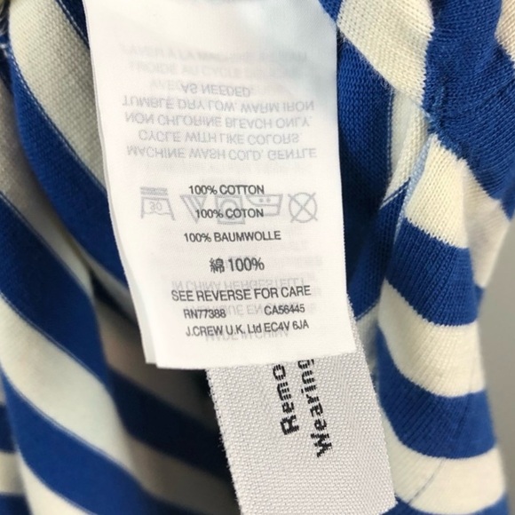 J.Crew Sammie Stripe Lace-Up Maxi Dress G3607 Baltic Red Blue Nautical Boho, S - Picture 8 of 16